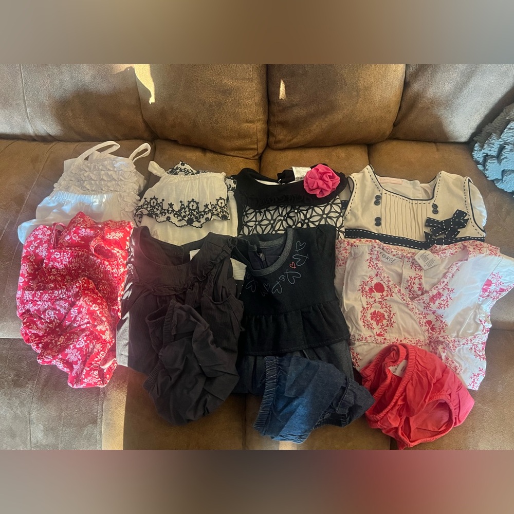 Assorted Girls' Dresses and Tops and Shorts